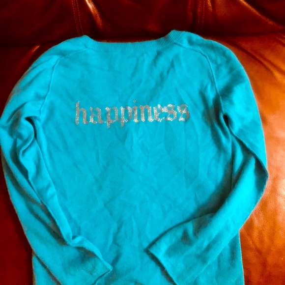 🌟Rare Find ! “Happiness” Cashmere Cardigan - Picture 5 of 6